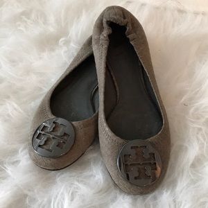 Grey Tory Burch Flats Size 5